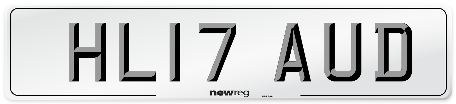 HL17 AUD Number Plate from New Reg